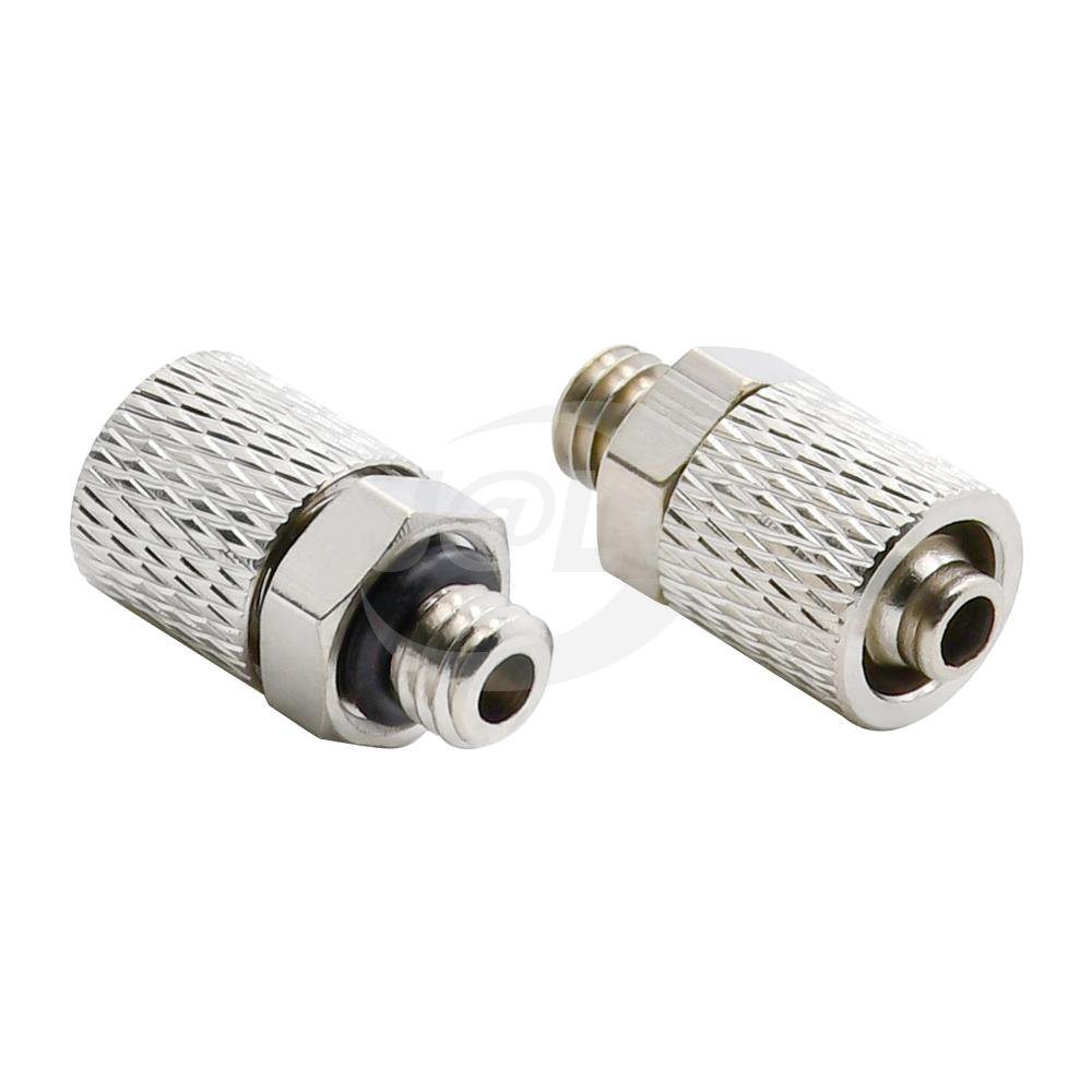 Precision Vaccum fittings press-fit straght head external thread