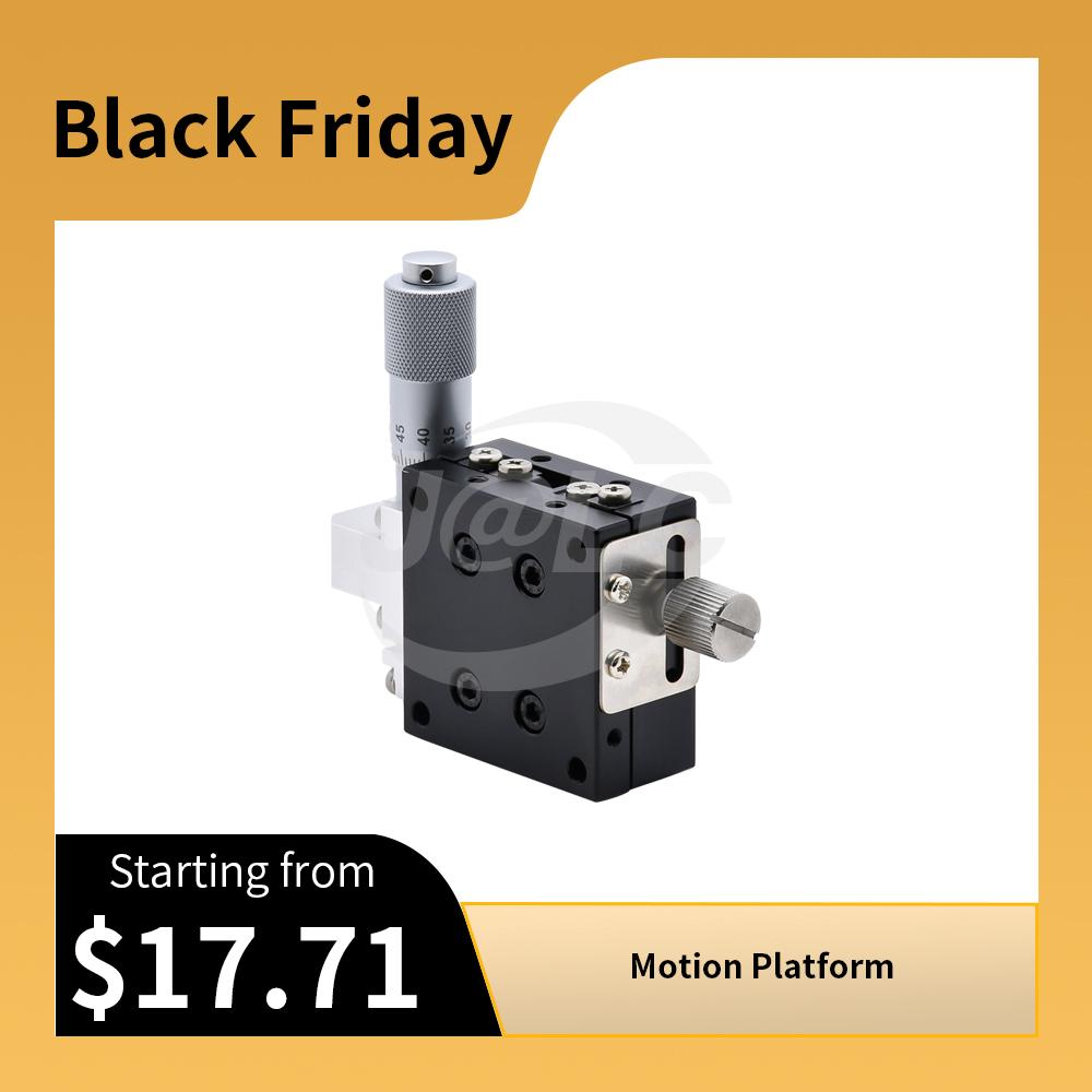 Economical Crossed Roller Guided Manual Motion Platform Micrometer Feed Type X-axis