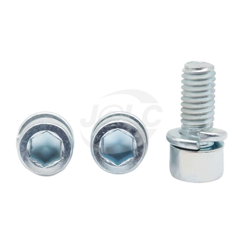 Hexagon Socket Fillister Head Spring Washer Combination Screws