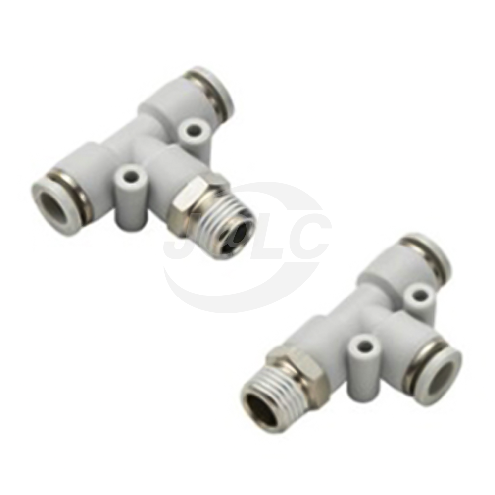 Economical Quick plug fitting, Type A external thread-pipe T-tee fitting/ T-side tee fitting